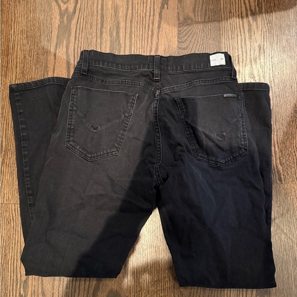 Hudson Mens Blake Slim Straight Black Jeans - Picture 5 of 5